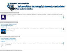 Tablet Screenshot of informatica-para-principiantes.com